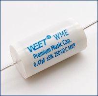 WEET WME 250V 0.47uF By-passing Small Value Non-polar Kondensator