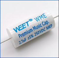 WEET WME 250V 2.7uF MKP Audiophiler Test Review Cross to JB and Suntan