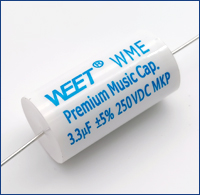 WEET WME 250V 3.3uF Audiophiler MKP Audio Grade Axial Round Caps