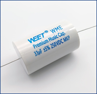 WEET WME 250V 33uF Audiophiler Axial MKP Capacitor High Voltage and Capacitance