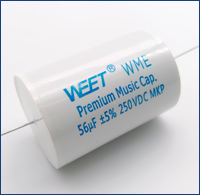 WEET WME 250V 56uF CBB20 MKP Yellow Horizontal Axial MKP Capacitors