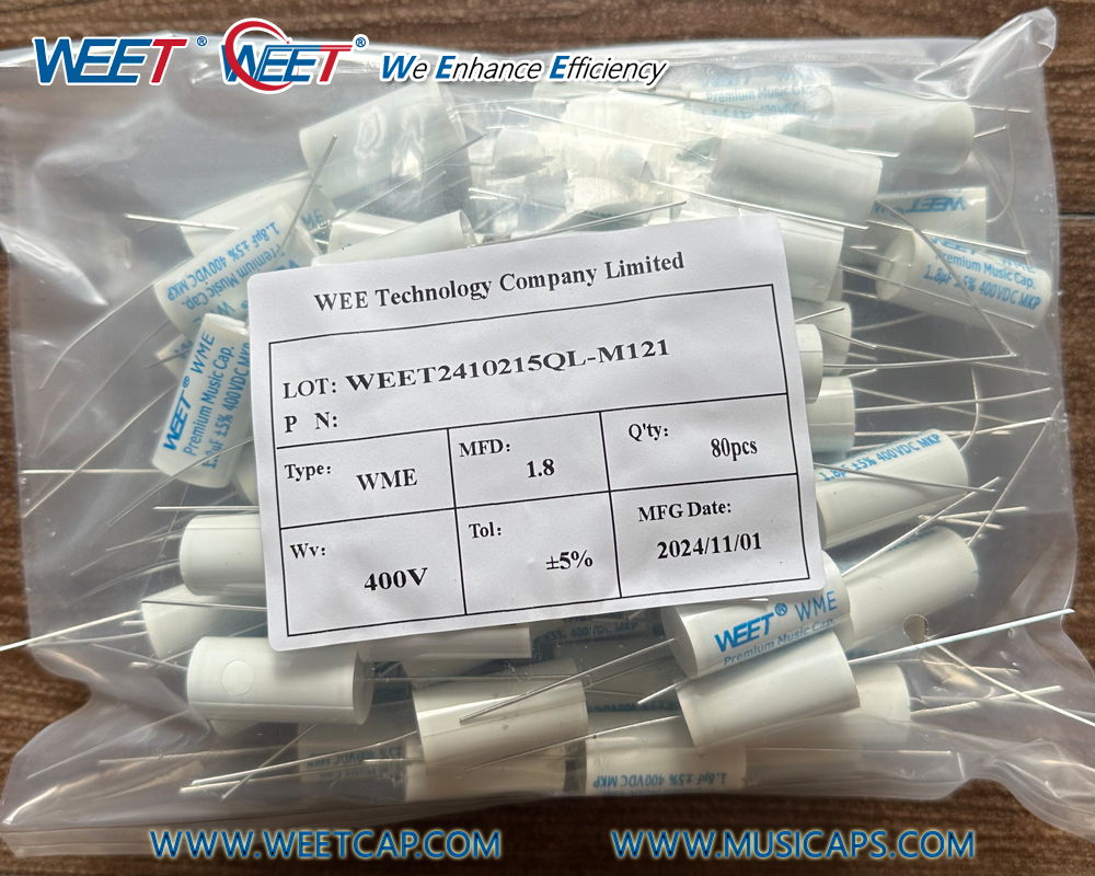 WEET OEM WME 400V 1.8uF 185J AudioPhiler Tubular Audio Capacitor