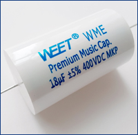 WEET OEM WME 400V 18uF Sounder Bipolar Crossover MKP Foil Capacitor for Crossover