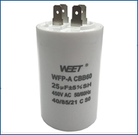 WEET WFP CBB60 Round Shape and Plastics Case Motor Running Capacitor