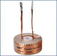 WEET WIC AWG 16 Air Cored Copper Foil Coils Crossover Inductor Cross to Mundorf MCoil CFC Foil