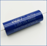 WEET WMG 0.68uF 630V Cross Amtrans AMCY Golden Black Audio Capacitors