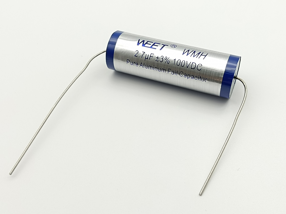 WEET WMH 2.7uF 100V Aluminum Capacitors for Bypassing in Crossover