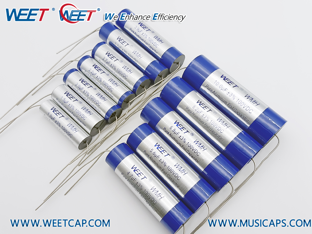 WEET WMH 2.7uF 100V Aluminum Capacitors for Bypassing in Crossover