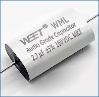 WEET WML Small Size Compact MKT Metallized Polyester Film Capacitor Axial and Oval