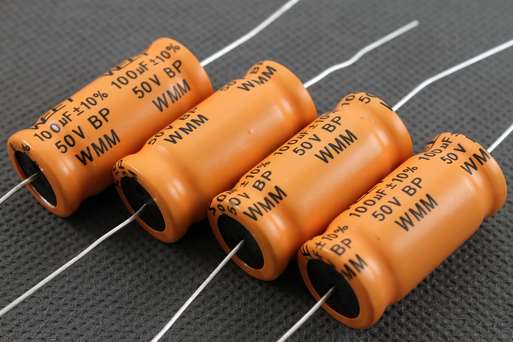 WEET WMM 100uF 50V  VIS ELKO 5388 Bipolar Capacitors