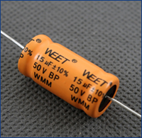 WEET WMM 15uF 50V Audio Grade Aluminum Electrolytic Capacitors