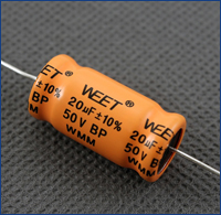 WEET WMM 20uF 50V Non Polarized Low Loss low DF BIPOLAR CAPACITOR