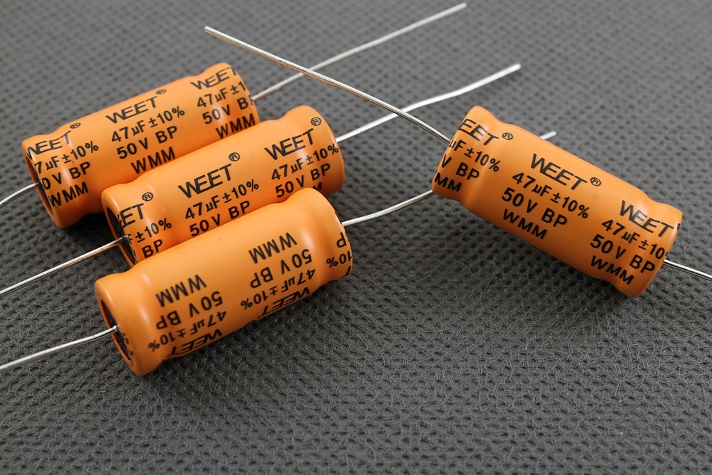 WEET WMM 47uF 50V Cross Nichicon Audio Capacitors