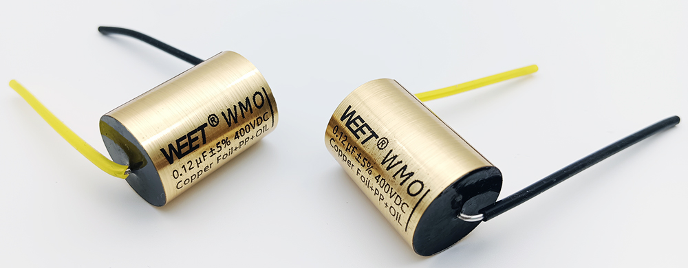 WEET WMO 0.12uF 400V Not Metallized Copper Capacitors Outside Foil For Amplifiers