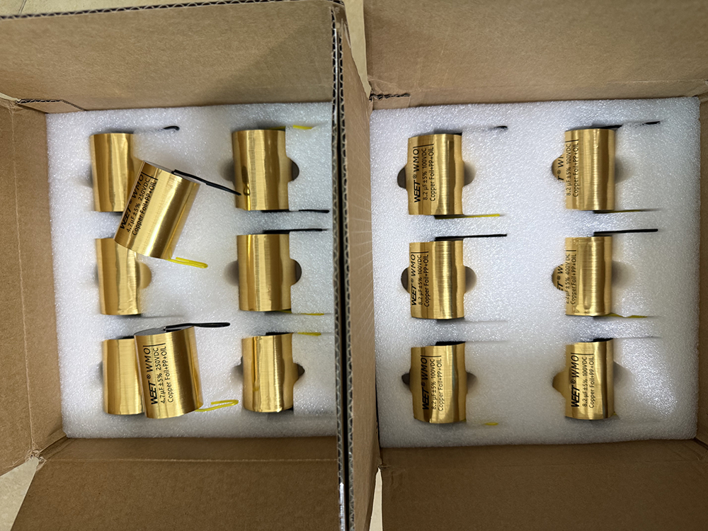 WEET WMO 0.12uF 400V Not Metallized Copper Capacitors Outside Foil For Amplifiers