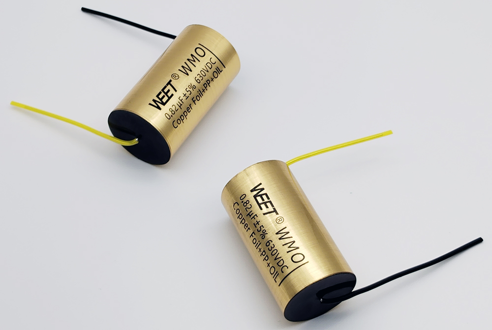 WEET WMO 0.82uF 630V Copper in OIL Capacitors Cross to Jupiter Copper Foil 400V