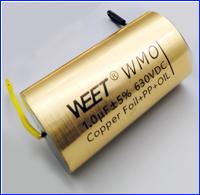 WEET WMO 1uF 630V Pure Oil Copper Film and Foil Condensatro For Better Speaker