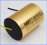 WEET WMO 2.2uF 400V Pure Copper in Wax oil Compare with Duelund