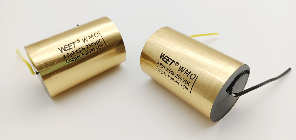 WEET WMO 3.9uF 250V Cross Audyn True Copper Cap Copper Foil Capacitor