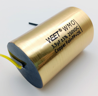 WEET WMO 3.9uF 250V Cross Audyn True Copper Cap Copper Foil Capacitor