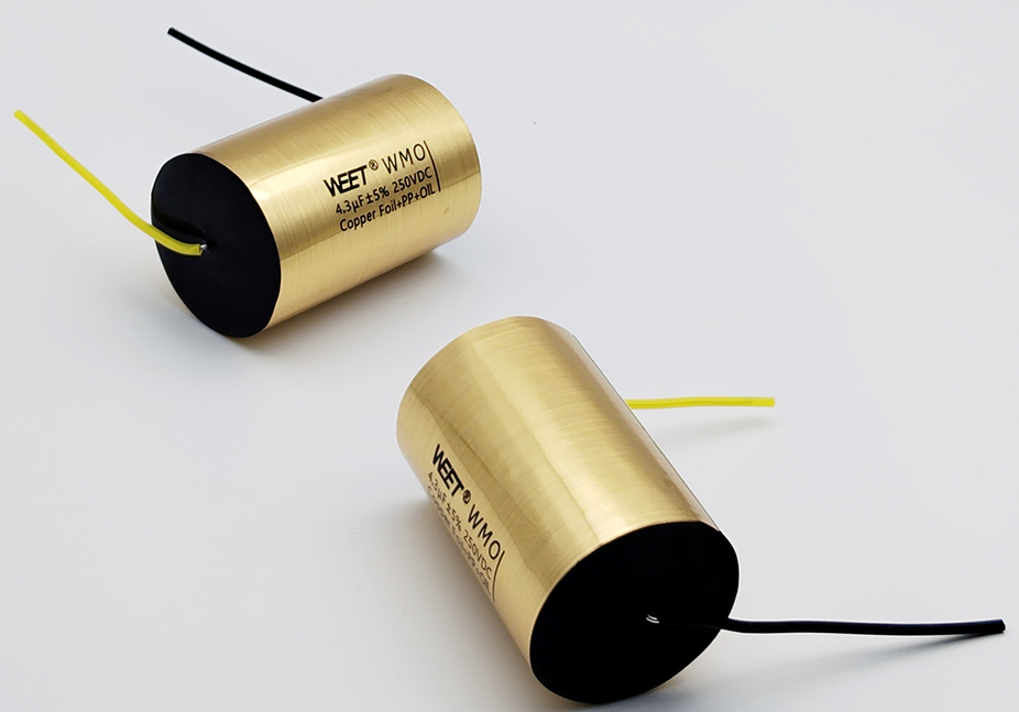 WEET WMO 4.3uF 250V Cross Copper Foil Paper Wax Capacitors 100V