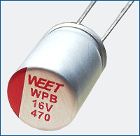 WEET WPB Super Low ESR Radial Polymer Aluminum Solid Electrolytic Capacitors