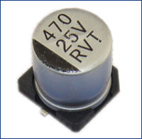 WEET WVT 105C 2000 Hours Wide Temperature Standard SMD Aluminum Electrolytic Capacitors